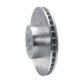 R1 Concepts Brake Rotor Drilled and Slotted Silver Fits BMW 530i