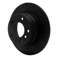R1 03-06 BMW Z4 Rear Left Drilled & Slotted Black Brake Rotor