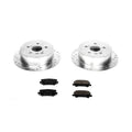 R1 Concepts Brake Rotor Drilled and Slotted Silver Fits Toyota 4Runner