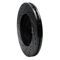 R1 00-02 Daewoo Nubira Front Left Drilled & Slotted Black Brake Rotor