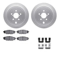 DFC 08-15 Subaru Forester Rear Geospec Rotors with 5000 Advanced Brake Pads w/Hardware