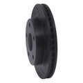 R1 91-94 Toyota Previa Front Right Drilled & Slotted Black Brake Rotor