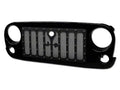 0718 WRANGLER JK MODEL FRONT GRILLE GLOSS BLACK