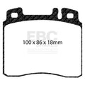 EBC 98-99 Mercedes-Benz CL500 5.0 Redstuff Front Brake Pads