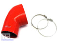 HPS Performance Red Reinforced Silicone Post MAF Air Intake Hose Kit for BMW 01-06 E46 M3