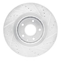 R1 Concepts Brake Rotor Drilled and Slotted Silver Fits Mazda 6
