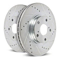 Power Stop 99-01 Jeep Cherokee Front Evolution Drilled & Slotted Rotors - Pair