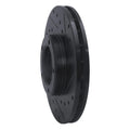 R1 85-92 Toyota Pickup Front Right Drilled & Slotted Black Brake Rotor