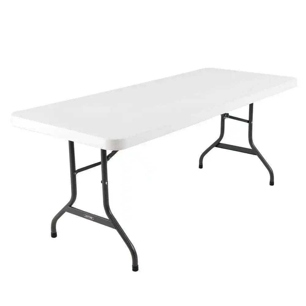 LIFETIME 22901 FOLDING UTILITY TABLE 6FT WHITE GRANITE