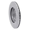 R1 16-25 BMW 330e xDrive Rear Right Drilled & Slotted Silver Brake Rotor