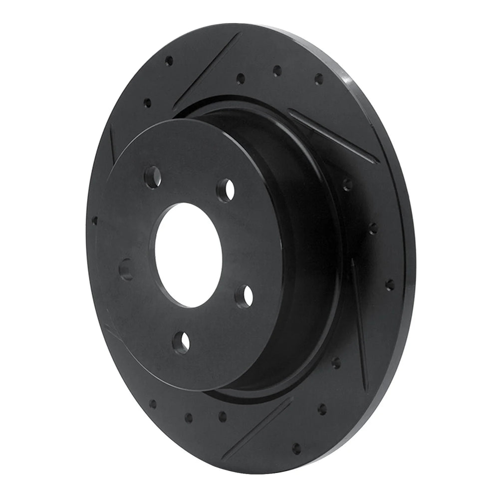 R1 99-03 Renault SCENIC (Mexico) Rear Left Drilled & Slotted Black Brake Rotor