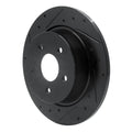R1 99-03 Renault SCENIC (Mexico) Rear Left Drilled & Slotted Black Brake Rotor