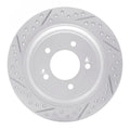 R1 17-23 Hyundai Kona Ev Rear Right Drilled & Slotted Geoperformance Rotor