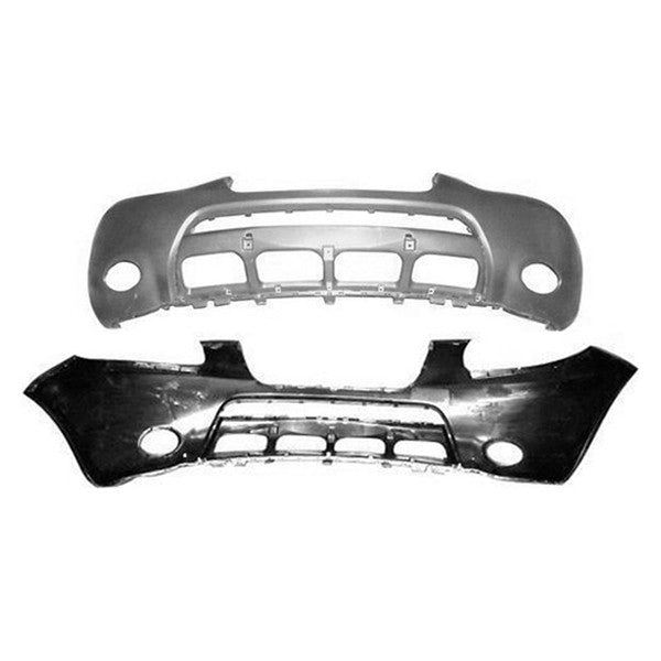 CAPA FRT BUMPER COVER W/TWO TONE PAINT; PRIME HYUNDAI SANTA FE 0709