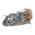 LH HEADLAMP ASSY COMPOSITE S MODEL TOYOTA COROLLA 20032004