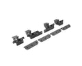 Dominator Xtreme D1,,D2, D6, DSS, DT Side Steps Mounting Brackets Only Textured Black For 2018-2025 Jeep Wrangler JL Go Rhino