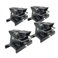 OE Xtreme Side Steps Mounting Brackets Only Textured Black 2004-2015 Nissan TITAN Go Rhino