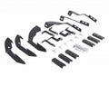 V Series V3, RB Side Steps and RB Slim Side Steps Mounting Brackets Only Textured Black 2024-2026 Toyota Tacoma Go Rhino