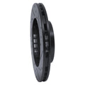 R1 87-92 Geo Prizm Front Left Drilled & Slotted Black Brake Rotor