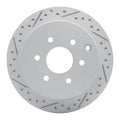 R1 05-25 Nissan XTerra Rear Left Drilled & Slotted Geoperformance Rotor