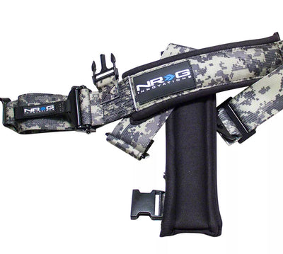NRG SFI 16.1 5PT 3in. Seat Belt Harness / Latch Link - Digital Camo