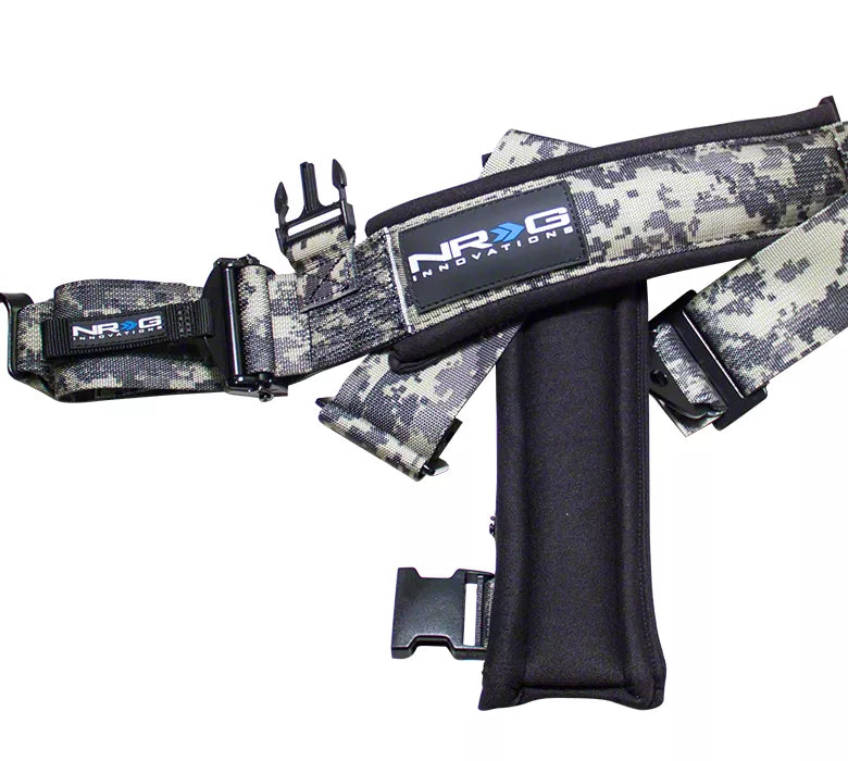 NRG SFI 16.1 5PT 3in. Seat Belt Harness / Latch Link - Digital Camo