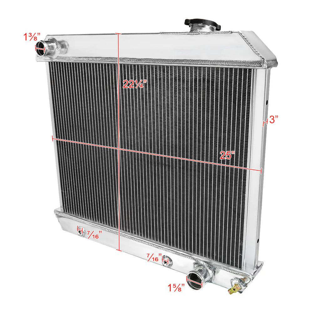 63-66 GMC RADIATOR- 3 COR
