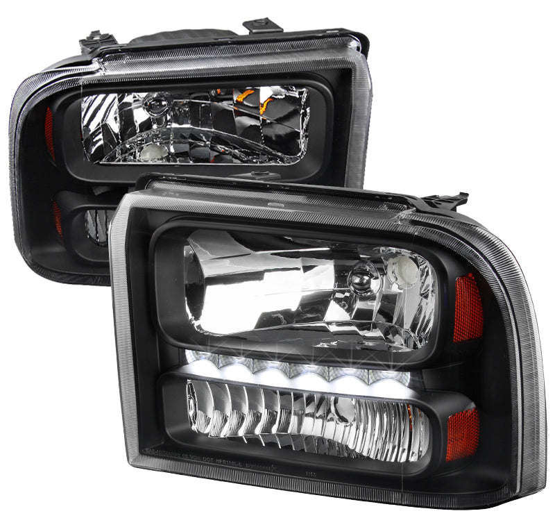 05-07 F250 Black Euro Hea