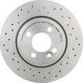 Brembo 07-15 Mini Cooper Front Premium Xtra Cross Drilled UV Coated Rotor