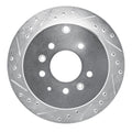 DFC 92-06 Mazda 929 Rear Left Drilled & Slotted Silver Brake Rotor