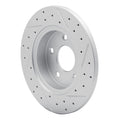 DFC 04-12 Chevrolet Cobalt Rear Left Drilled & Slotted Geoperformance Rotor