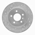 R1 Concepts Brake Rotor Drilled and Slotted Silver Fits Buick Terraza
