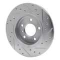 R1 Concepts Brake Rotor Drilled and Slotted Silver Fits Buick Terraza