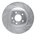 R1 Concepts Brake Rotor Drilled and Slotted Silver Fits Ford Explorer