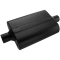 40 Series Delta Flow Chambered Muffler 40 Delta Flow 2.25 Center In 2.25 Center Out Aggressive Sound Flowmaster