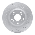 R1 02-15 Acura Csx Front Right Drilled & Slotted Geoperformance Rotor