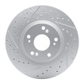 R1 02-15 Acura Rsx Front Left Drilled & Slotted Geoperformance Rotor