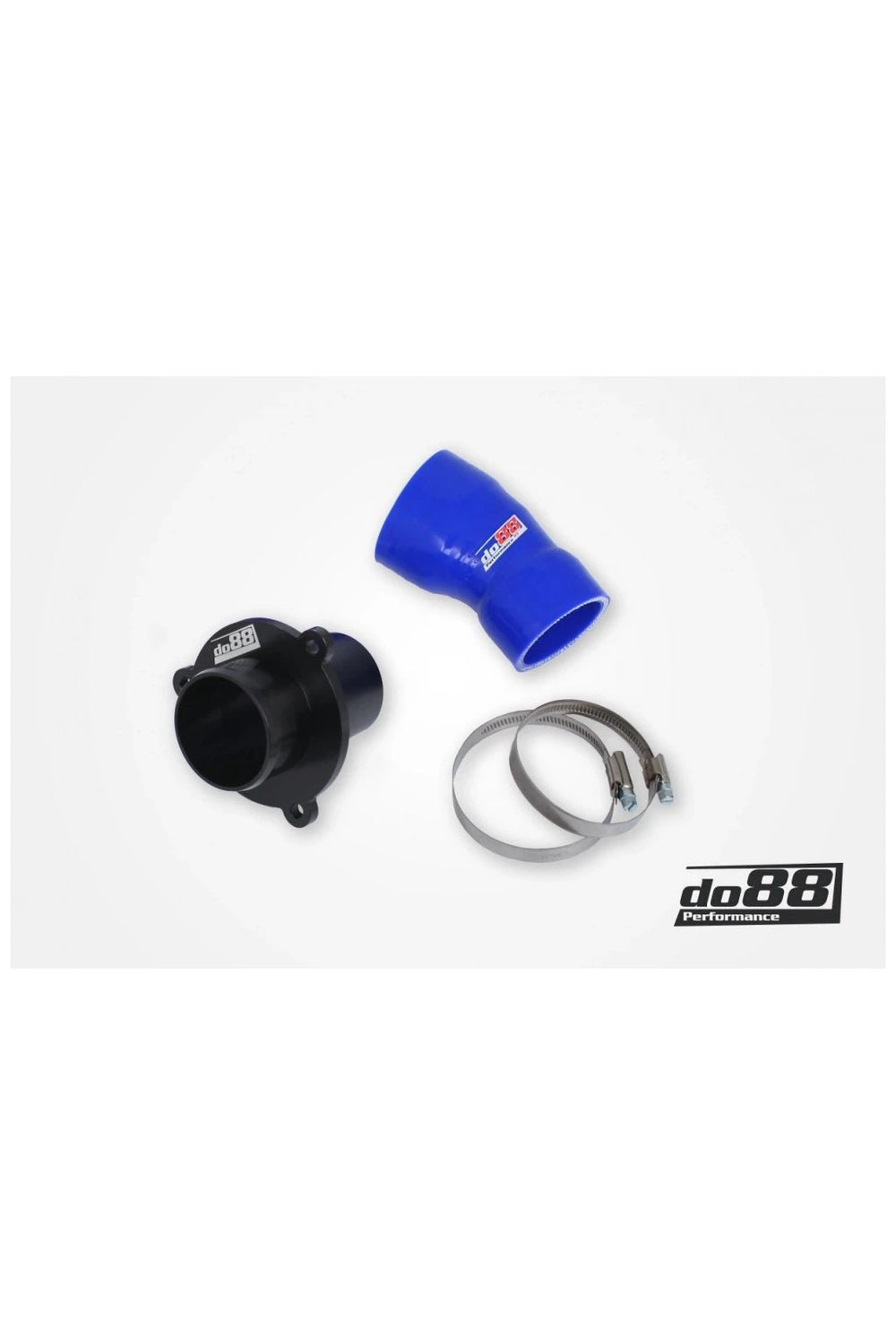 do88 VAG 1.8/2.0 TSI (MQB) Turbo Muffler Delete OEM Pressure Pipes Blue Hose