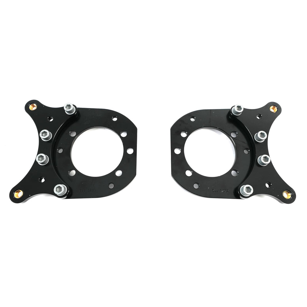 BRACKETS (2)P/S REAR W/PARK BRAKE12 BOLT CCLIP ELIMINATOR