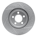 R1 76-93 Volvo 245 Front Left Drilled & Slotted Geoperformance Rotor