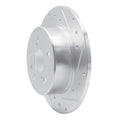 DFC 00-04 Toyota Avalon Rear Right Drilled & Slotted Silver Brake Rotor