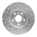 DFC 00-04 Toyota Avalon Rear Right Drilled & Slotted Silver Brake Rotor