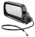 Right Power, Folding Mirror for 1984-1996 Jeep XJ Cherokee, MJ Comanche, Black Crown Automotive
