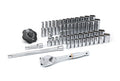 SET SKT STD DP SAE & MET 1/4DR 12PT 51PC