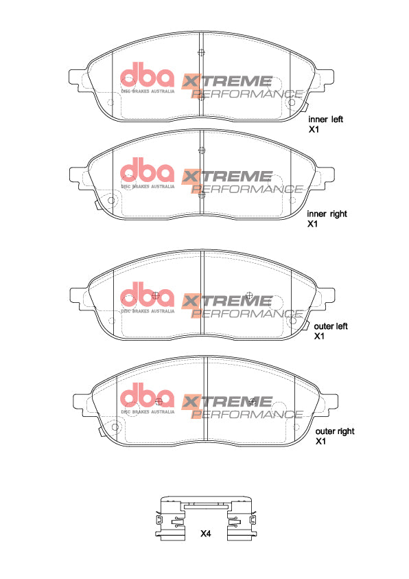 DBA 21-23 Jeep Grand Cherokee WL Front XP Performance Brake Pads