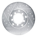 DFC 65-73 Mercedes-Benz 300SEL Front Left Drilled & Slotted Silver Brake Rotor