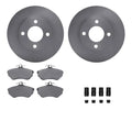 R1 Concepts Brake Rotor- Blank with Optimum Oe Pads Hdw Fits Audi 80