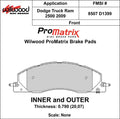 Wilwood Pad Set Promatrix D1399