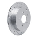 R1 01-07 Buick Rendezvous Rear Right Drilled & Slotted Silver Brake Rotor