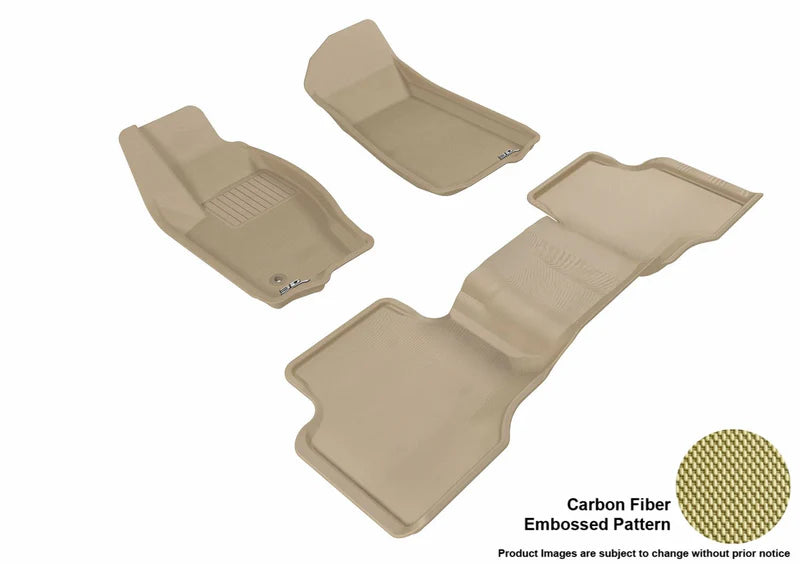 3D KAGU FLOOR MAT 2 ROW SET TAN